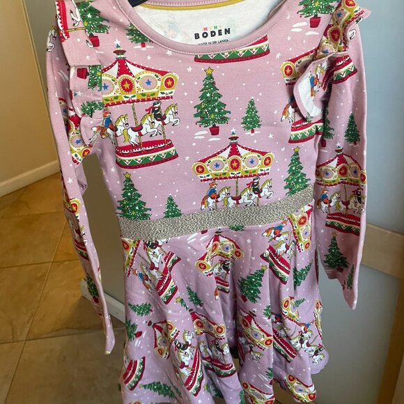 Girls Mini Boden Mabel Twirly carousel Dress 4-5Y NEW - Picture 1 of 3